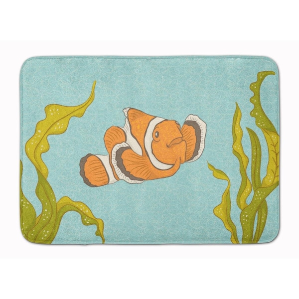 Carolines Treasures Clown Fish Machine Washable Memory Foam Mat BB8543RUG - main